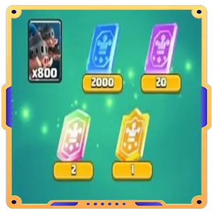 Акция Royale " Королевские кабанчики х800 + Карты x2000 / x20 / x2 / x1"