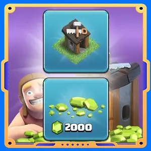 Набор строителя 2000 гемов [4 строителя на аккаунте]👷🏼‍♂️