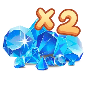 50 + 50 алмазов (при наличии X2) 💰