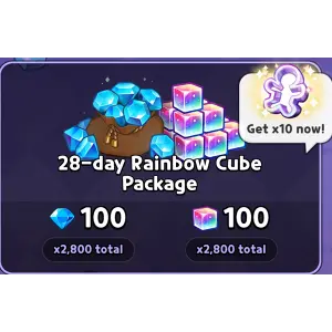 Monthly Supply Rainbow Cube Package [Style Up Items!]