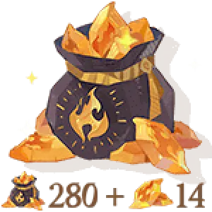 280 + 14 кристаллов дракона 🔸