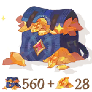 560 + 28 кристаллов дракона 🔸