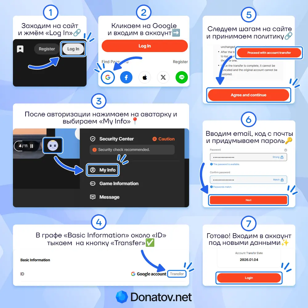 Как привязать аккаунт Chaos Zero Nightmare к почте, если аккаунт создан через Google для доната